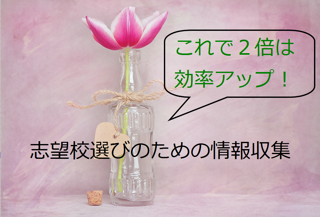 アイ志望校選びのための情報収集